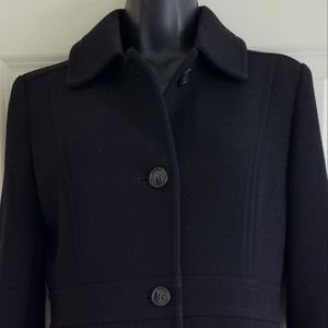 J crew Pea Coat 4 black